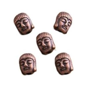 20 stuks 7 * 7 * 9 mm vier kleuren Boeddha hoofd kraal spacer kraal bedels voor diy kralen armbanden sieraden handgemaakte maken-antiek koper