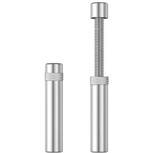 Techchii Houder voor grafische kaarten, 74-120 mm, verstelbare aluminiumlegering-kaarthouder, GPU-houder met magische verticale verlenging, stabiele steun (zilver)