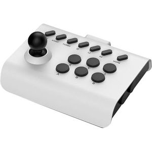 Arcade Stick Joystick Controller voor Switch PS4 PS3 Ultimate Pandora Box PC Xbox Android IOS Mobile Phone Arcade Stick, PS3 Fight Stick, Switch Arcade Stick, Fightstick PC (Wit Zwart)