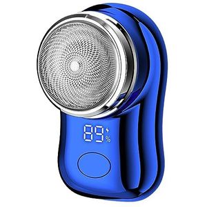 Elektrische Mini Scheerapparaat voor Mannen Draagbare Elektrische Scheermes voor Thuis Outdoor Reizen Blauw