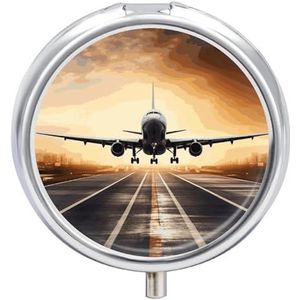 Rugzak Vliegtuig Pillendoos Pil Case Pil Organizer Geneeskunde Pil Organizer Wekelijkse Pil Organizer Pil Houder Kleine Pil Case Pil Containers Pil Houder voor Portemonnee