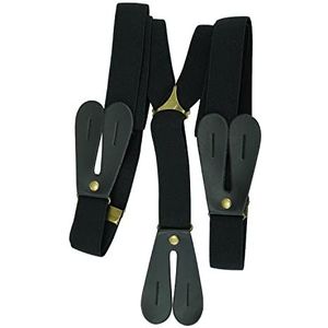 Trimming Shop Elastische bretels in Y-vorm 25 mm voor heren, verstelbare bretels met knoopsgaten voor broeken, jeans, broeken, modeaccessoires voor feestjes, bruiloften