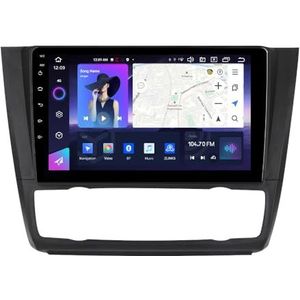 Android 14 Car Radio Stereo voor B-MW 1 Serie E87 (2008-2012) 9 Inch Touchscreen Multimedia Speler met Draadloze Carplay 2 Din GPS Navigatie FM RDS Bluetooth 5G-WiFi SWC DSP,M100s