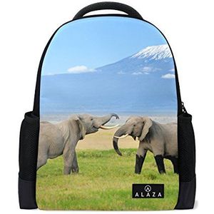 My Daily Olifant Mount Kilimanjaro Rugzak 14 Inch Laptop Daypack Boekentas voor Reizen College School