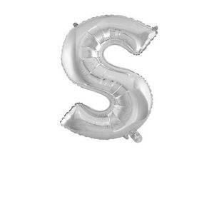 Verjaardagsballon 10 stuks letterballonnen 71 cm zilveren letterballonnen met gaten letter aluminium film ballonnen vakantiescène decoratie-zilver S