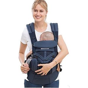 Baby Carrier Hip Seat 360 Ergonomische Ademend Zachte Baby Rugzak Carrier Seat Belt Tailleband Heup Ondersteuning Breedte Verstelbaar voor 3-36 Maand Baby (Laadlager 15 KG, Taille 60-140cm) (Kleur: Blauw)