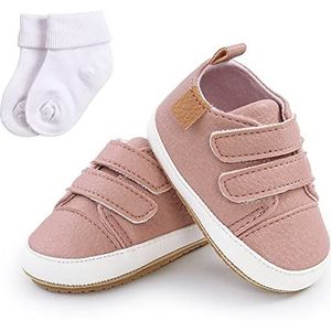 Baby Meisjes Jongens Sneakers Peuter Schoenen Eerste Wandelschoenen Pasgeboren Prewalker Sneakers voor 0-18 Maanden Met Sok