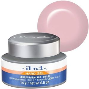 IBD Hard Gel - LED/UV Builder Gel Pink II, 1 verpakking (1 x 14 g) - MADE IN USA - Thuis nagels maken - zonder afspraken en lawaaierige nagelsalons