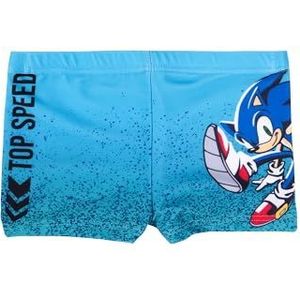 United Labels Sonic The Hedgehog Zwembroek voor jongens, kinderzwembroek, badkleding, broek, blauw, blauw, 98/104 cm