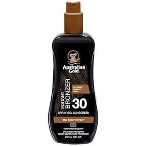 Australian Gold SUNSCREEN SPF30 spraygel met instant bronzer 237 ml