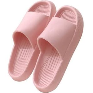 Sandalen, Effen kleur Eenvoudige thuis, onderweg Comfortabele sandaalpantoffels Unisex modellen Slippers voor dames(Pink,45 EU)