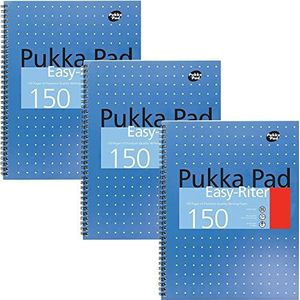 Pukka Pad Metaalkleurig schrijfblok easy-riter, DIN A4, 80 g/m², 3 stuks