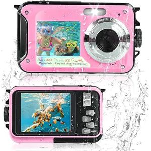 Comius - Onderwatercamera - Roze - 10 ft - 3 MP - Waterdicht - Met 32G Geheugenkaart
