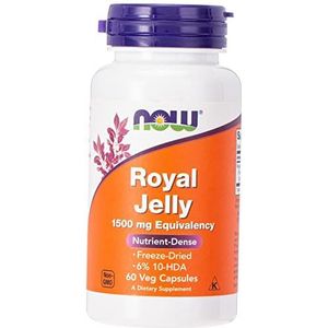 Now Foods Royal Jelly, capsules met een equivalentie van 1500 mg, 60 stuks
