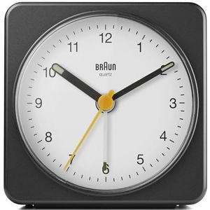 Braun BC03BW - Wekker - Analoog - Zwart - Wit