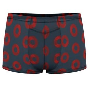 Rode Donut Circles Heren Boxer Slips Sexy Shorts Mesh Boxers Ondergoed Ademend Onderbroek Thong