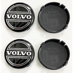 4 stuks autowieldoppen voor Volvo S40 S60 S80L XC60 XC90 64mm autowieldoppen wieldoppen stickers vervanging C
