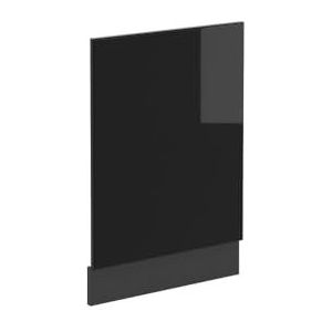 Livinity Frontpaneel R-Line, zwart hoogglans/antraciet, 45 cm, AP eiken