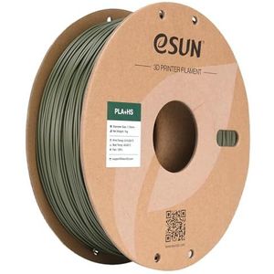 eSUN - PLA+HS - 3D Printer Filament - Olijfgroen - 1.75mm - 1KG Spool