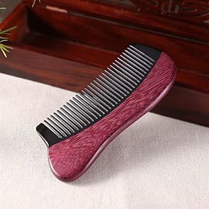 DieffematicSZ kam Comb Solid Wood Green Sandalwood Comb Household Hair Loss Massage Comb Anti Static (Color : 2)