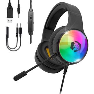 EMPIRE GAMING Icarus S16 Gaming Headset RGB - voor PS5, PS4, Xbox One/Series, PC, Mac, Smartphones, Tablets - Afstandsbediening - High Definition Stereo Sound - Flexibele Microfoon