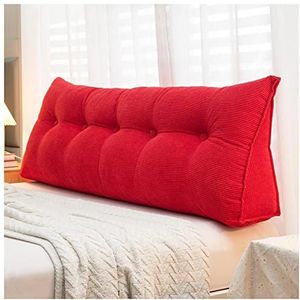 HYQW - Driehoekig Hoofdbordkussen - Rood - 200 cm - Leeskussen
