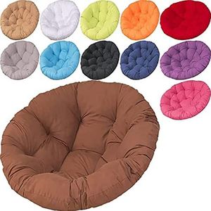 Papasan Stoel Kussen Papasan Ronde Stoelkussens Papasan Fauteuil Kussen Extra Groot Comfortabel Zitkussen Waterdicht Schommelstoelkussen Binnen En Buiten,B,80 * 80CM