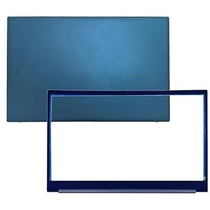 WANGHUIH LCD Achterkant Bovendeksel Shell + Voorrand Compatibel met HP Pavilion 15-EH 15-EG TPN-Q245 TPN-Q246 Blauw