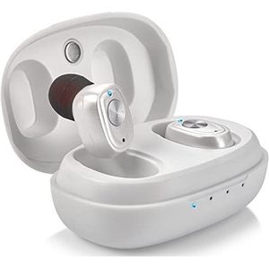 Oplaadbaar paar met ruisonderdrukking, digitaal apparaat voor senioren en volwassenen - ITC Nano Personal - One Touch Control & hulpapparaat met lage vervorming, wit