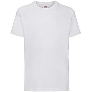 Fruit of the Loom - T-shirt voor jongens - wit, Wit, 14 Jaren