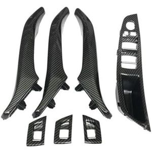 Handgrepen Het Interieur Auto 7-delige Set Koolstof Voor Vezel Auto-interieurdeurgrepen LHD RHD Voor BMW 5-serie F10 F11 F18 520i 523i 525i 528i 535i(‎Rhd Assembly Set)