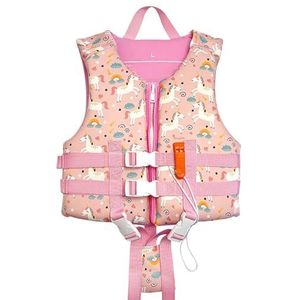 GugriSea Children's Buoyancy Suit, Vest, Water Sports And Swimming Equipment, Buoyancy Suit, Surfing, Vest For Men And Women (Blauw : Roze, Maat : L)