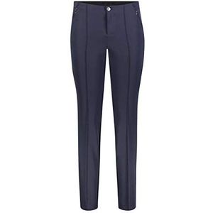Stretchbroeken - Donkerblauw - Hoog Taillehoogte - Smalle Pijpbelijning