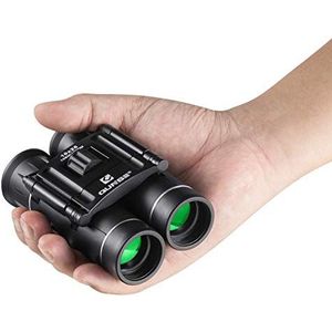 QUNSE Mini Pocket Kleine Verrekijker, 10x25 Vogelkijken Compacte Vouwende Verrekijker met Waterdicht voor Volwassenen/Kinderen/Reizen/Sightseeing/Jacht