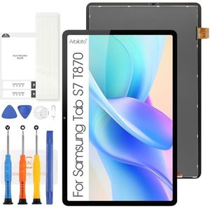 LCD-scherm voor Samsung Galaxy Tab S7 T870 LCD SM-T870 SM-T875 SM-T876B 11 inch Vervangingsscherm Digitizer Touchscreen Montage met Reparatieset, Zwart
