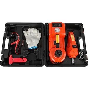 12V Auto Jack Elektrische Hydraulische Jack Kit 45CM + Wrench Tire Inflator LED Licht Draagbare Band Lifting auto Reparatie Tool Elektrisch, tuin- en handgereedschap(3T Jack Wrench)