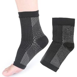 NGUMMS Compressiesokken Heren,Compressiesokken Dames | Thermische actieve zachte steunkousen | Enkelboeien zonder teen, ademende neuropathie-sokken voor voetbal, gewichtheffen