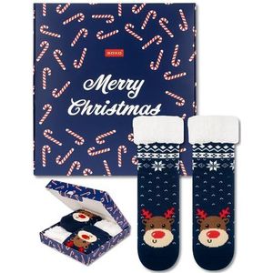 soxo Dikke Sokken Voor Vrouwen Kerstsokken Cadeau Christmas Socks Kerst Gift Geschenkdoosjes 35-40 Rendier
