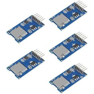 GERUI 5 stuks SPI Reader Micro Geheugen SD TF Card Shield Module compatibel met Arduino