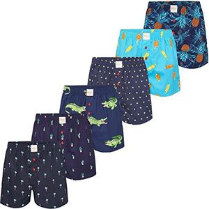 Heren Boxer Multipack Classic Checks katoenen boxershorts geweven geweven webboxer onderbroeken Phil & Co. kleurkeuze, Motieven 2, XL