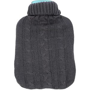 DieffematicRSD Warmwaterkruik Grote gebreide warmwaterzakhoes Warm Koudbestendig Warmtebehoud Warmwaterkruikhoes voor winter Warm houden (Color : Gray)
