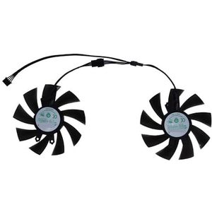 2 stuks 4-pins 85 mm GA92S2H, VGA-koeler, ventilator voor grafische kaarten, voor ZOTAC voor GTX 1660 Super Destroyer voor 51Risc RTX2060(Black GA92S2H)