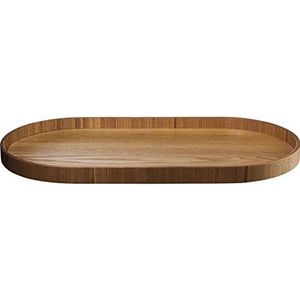 ASA Wood ovaal houten dienblad wilgenhout bruin, afmeting: 44cm x 22,5cm x 2,4cm, 53695970