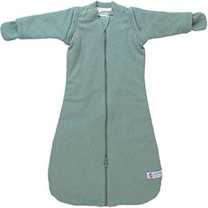 Lodger Babyslaapzak winter 98 cm groen Hopper Rib afneembare mouwen 3-in-1 incl. autostoel gebruik, handig bij het inpakken 3,3 TOG groen 12-36M