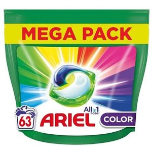 Ariel All-in-1 Pods wasmiddel Color - 63 wasladingen / 63 capsules