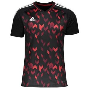 adidas Voetbal - teamsport textiel - shirts milic 22 Custom jersey zwart-rood 3XL