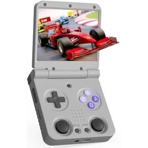 Mi-Yoo Flip V2 Handheld Retro gameconsole, 3,5 inch IPS 648 x 480 scherm, draagbare gameconsole, Linux System, videogame-emulator 32G (geen games)