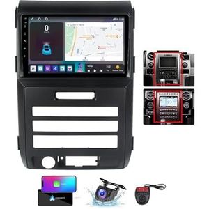 Geldt voor Ford F150 P415 Raptor 2008-2014 Android 13 Carplay Autoradio, 9 inch Scherm Radio Wireless Android Auto Bluetooth Handsfree 4G WiFi FM/RDS/DAB+ Radio HiFi Camera + DVR(B,NF-6)