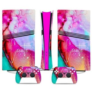 Voor PS5 PRO Skin Digital Edition Console En Controller Vinyl Cover Skins Wraps Krasbestendig, Compatibel Met Voor PS5 Digital Edition Pro 58015 Geen Schuimvorming Bubbelvrij