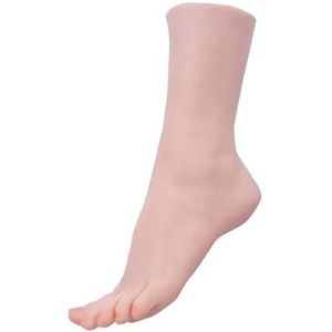 Sexy Voet Model Volwassen Vrouwelijke Schieten Rekwisieten Voet Simulatie Vloeibare Platina Siliconen Schoonheid Tenen TG4101(All Silicone,Left 1pcs)